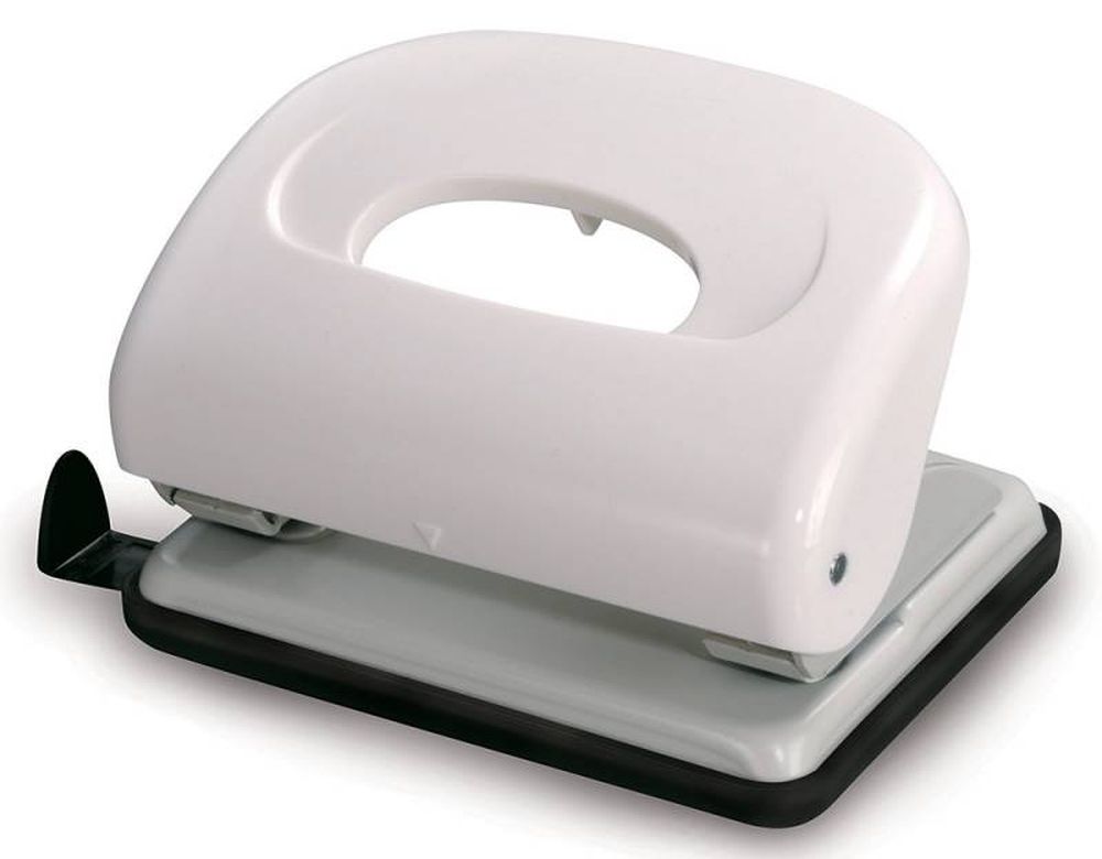 Дырокол Kw-Trio Dolphin 096X9 макс.:16лист. пластик ассорти отв.:2 с линейкой