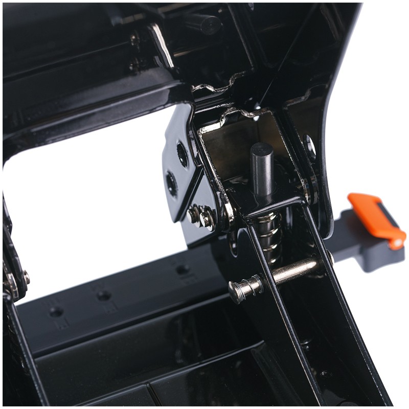 Дырокол энергосберегающий Berlingo "Smart Technology" 45л, металлический, фиксатор, линейка, черный