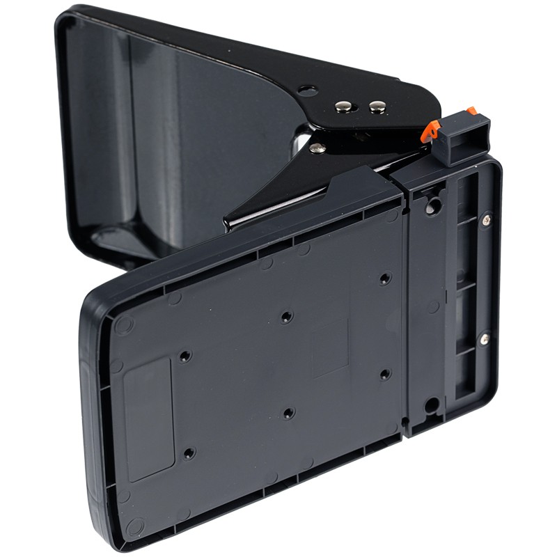 Дырокол энергосберегающий Berlingo "Smart Technology" 45л, металлический, фиксатор, линейка, черный