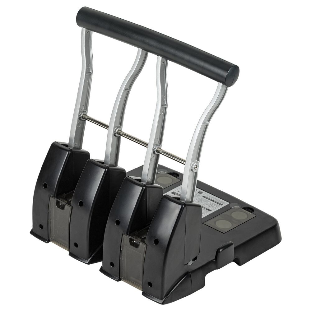 Дырокол на 4 отверстия металлический МОЩНЫЙ BRAUBERG "Heavy Duty Extra", до 150 листов
