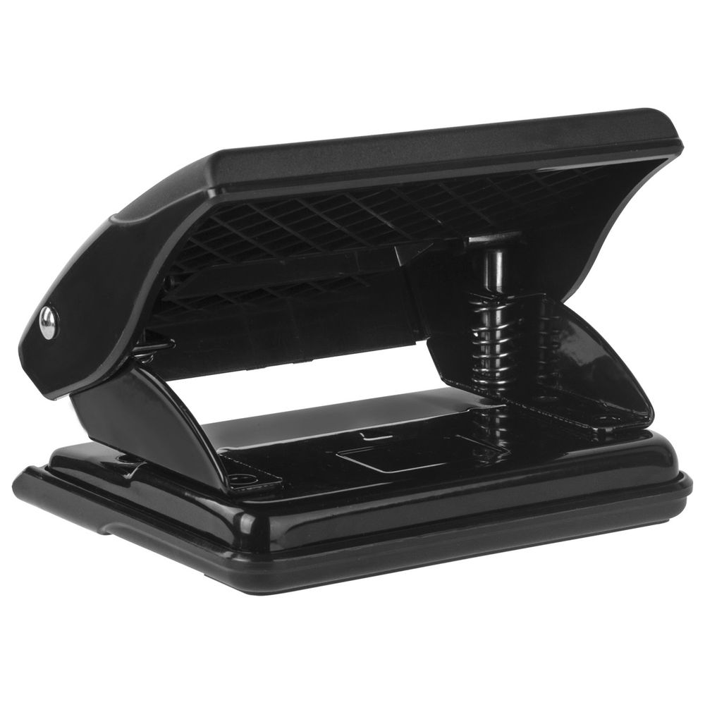 Дырокол BRAUBERG "Black Jack", до 20 листов, черный