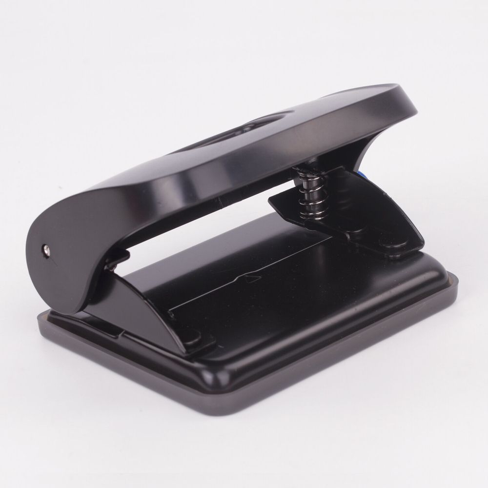 Дырокол BRAUBERG "Extra", до 20 листов, черный