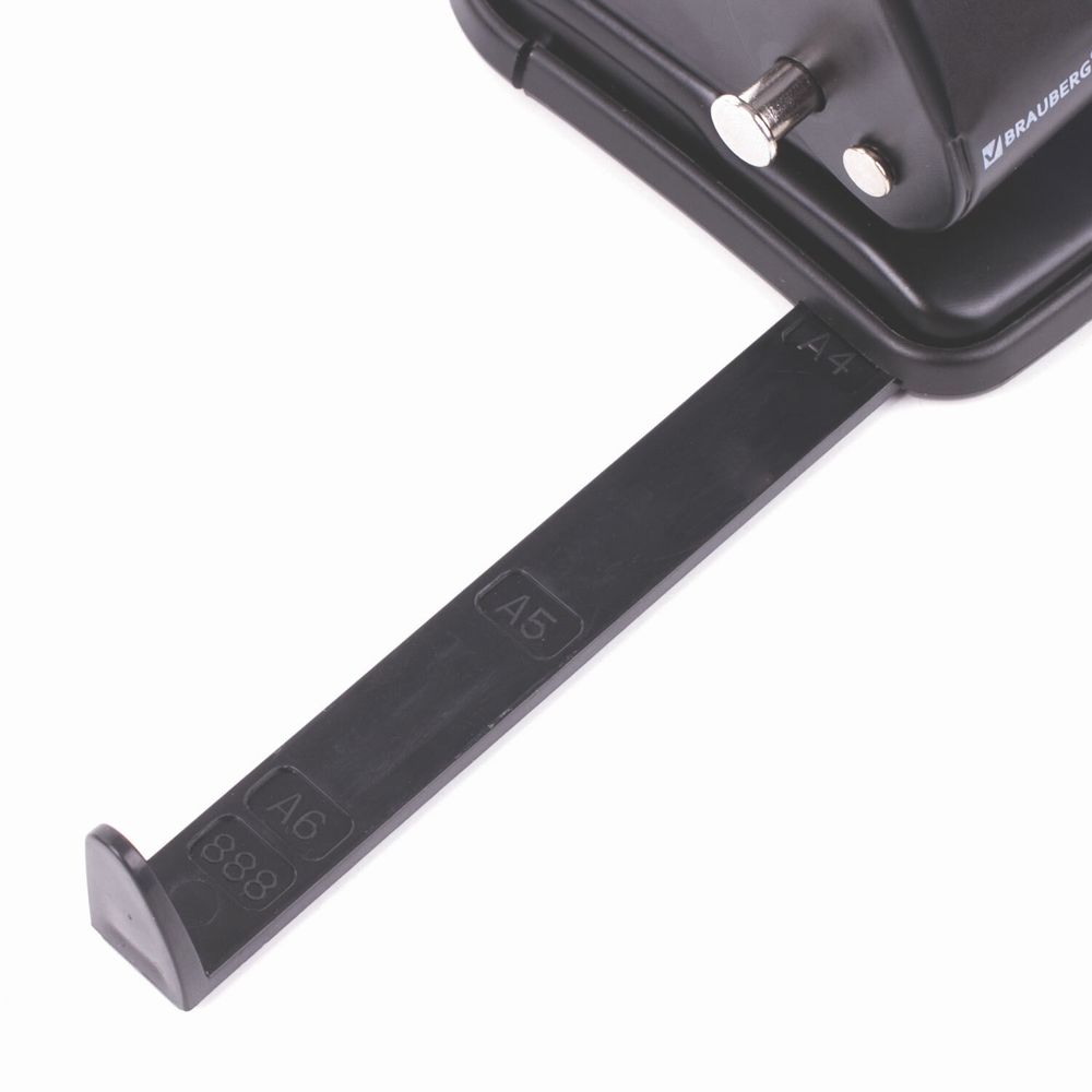 Дырокол металлический BRAUBERG "Office-Expert", до 35 листов, черно-синий