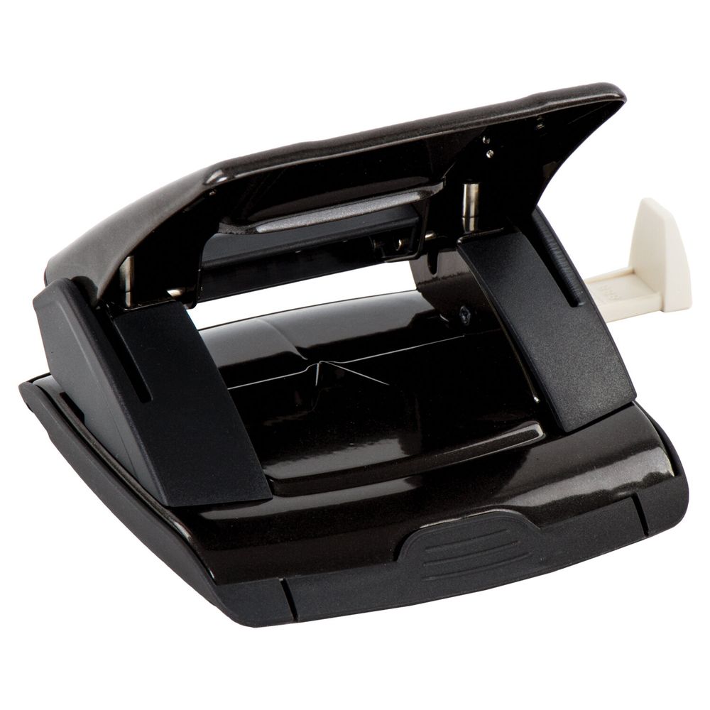 Дырокол металлический BRAUBERG "ULTRA", до 20 листов, черный