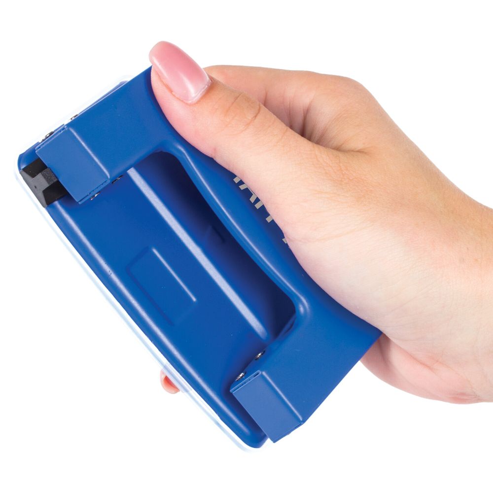 Дырокол металлический STAFF "EVERYDAY", до 10 листов, без линейки, синий