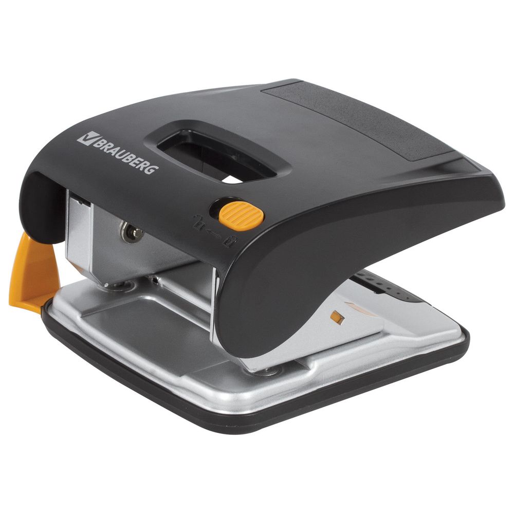 Дырокол ЭНЕРГОСБЕРЕГАЮЩИЙ BRAUBERG "Easy Press", до 30 листов, БЕЗ УСИЛИЙ