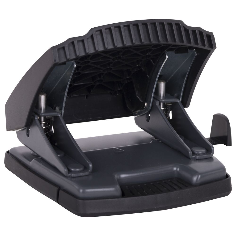 Дырокол BRAUBERG "SUPER", до 30 листов, черный