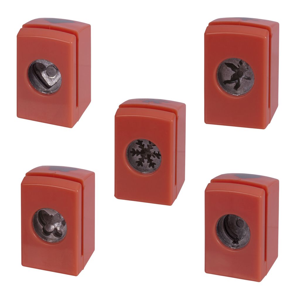 Дырокол фигурный, со сменными насадками, 5 штук, ОСТРОВ СОКРОВИЩ