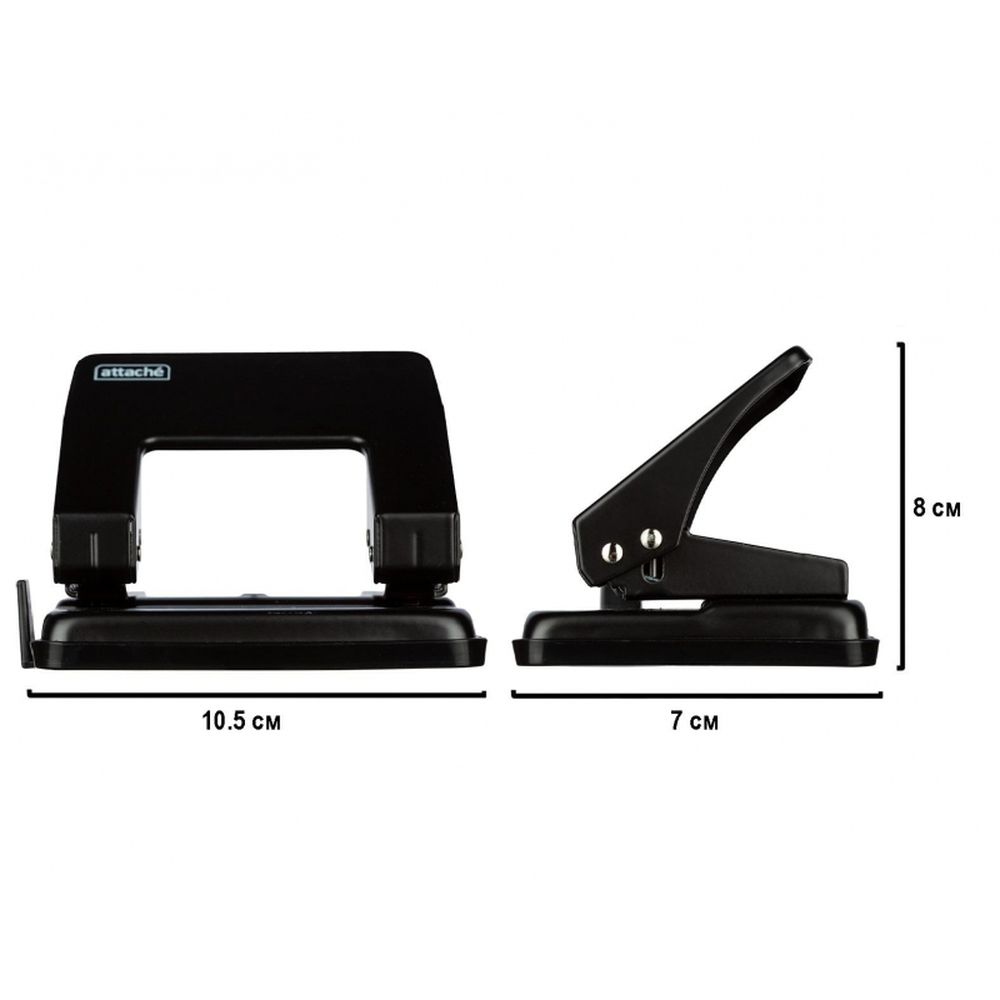 Дырокол 16 листов Attache WD204, черный