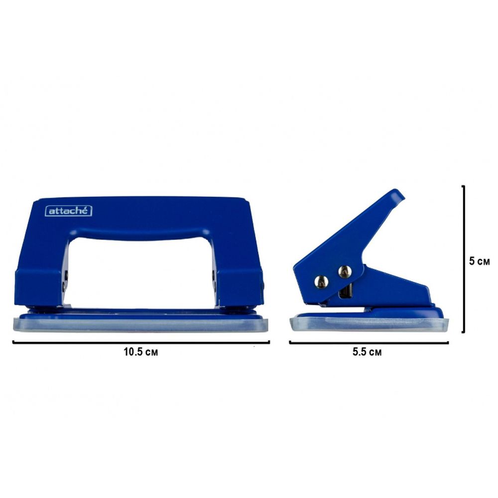 Дырокол 8 листов Attache, синий