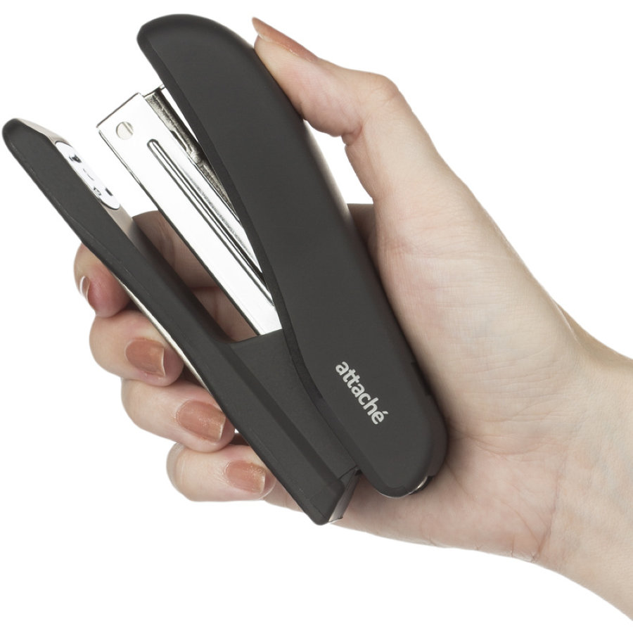 Степлер 20л Attache Comfort, soft touch покрытие, черн, №24/6, 26/6 