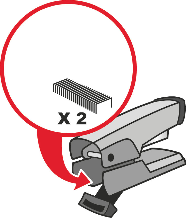 Степлер 20/25л MAPED ADVANCED METAL 24/6 и 26/6, синий