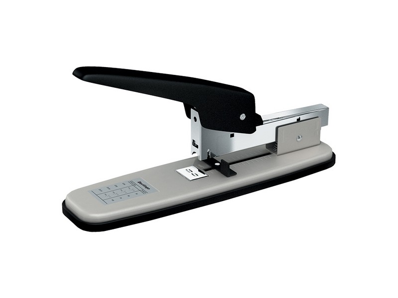 Мощный степлер №23/6, 23/8, 23/10, 23/13 Berlingo "Steel and Style" до 100л., черный/серый