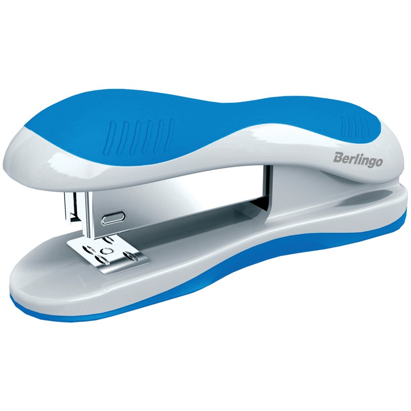 Степлер №24/6, 26/6 Berlingo "Office Soft" до 25л., пластиковый корпус, ассорти