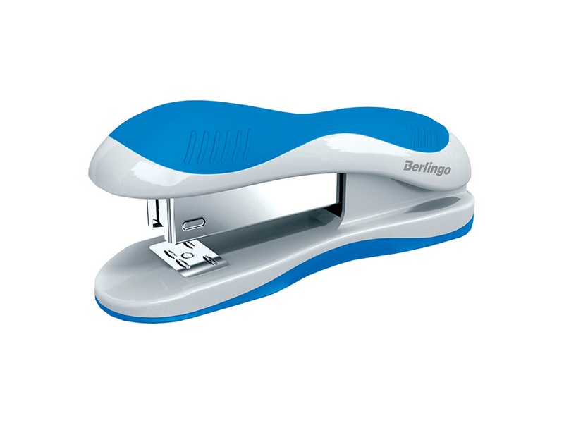 Степлер №24/6, 26/6 Berlingo "Office Soft" до 25л., пластиковый корпус, ассорти