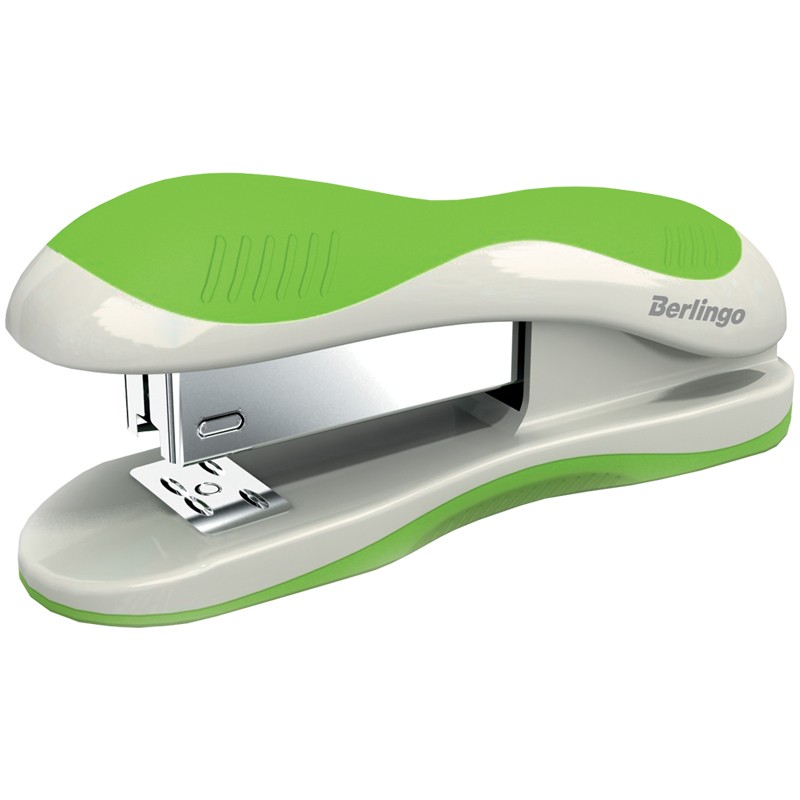 Степлер №24/6, 26/6 Berlingo "Office Soft" до 25л., пластиковый корпус, ассорти