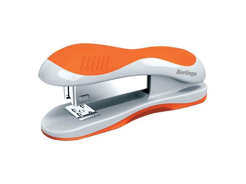 Степлер №24/6, 26/6 Berlingo "Office Soft" до 25л., пластиковый корпус, ассорти