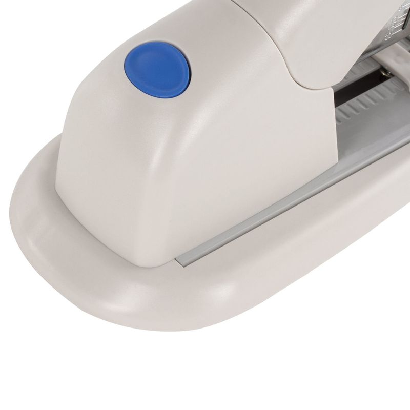 Степлер МОЩНЫЙ №24/6-23/15 BRAUBERG "Heavy duty PRO", до 100 листов, эргономичный, серо-синий