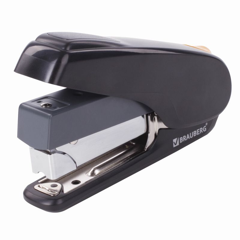 Степлер ЭНЕРГОСБЕРЕГАЮЩИЙ №24/6 - 24/8 BRAUBERG "Easy Press", до 40 листов, БЕЗ УСИЛИЙ
