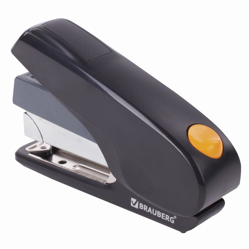 Степлер ЭНЕРГОСБЕРЕГАЮЩИЙ №24/6 - 24/8 BRAUBERG "Easy Press", до 40 листов, БЕЗ УСИЛИЙ