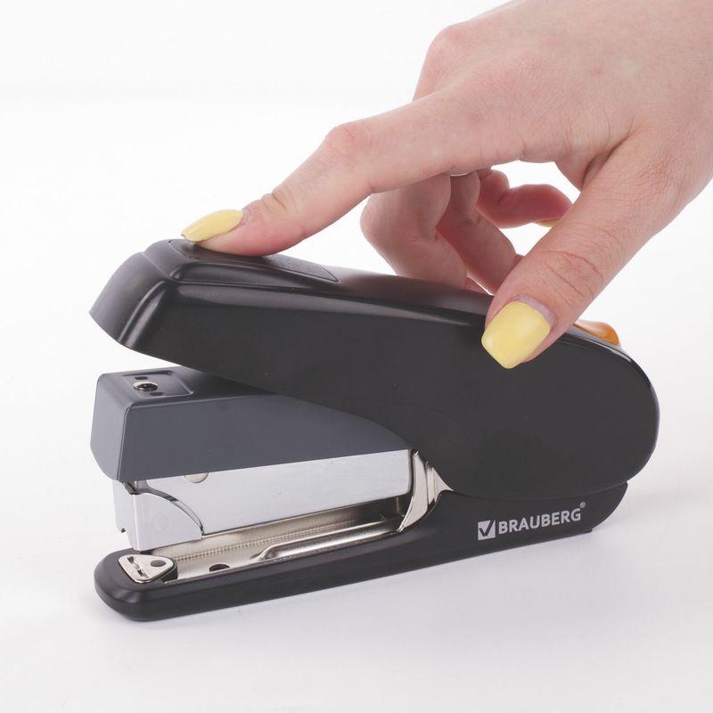Степлер ЭНЕРГОСБЕРЕГАЮЩИЙ №24/6 - 24/8 BRAUBERG "Easy Press", до 40 листов, БЕЗ УСИЛИЙ