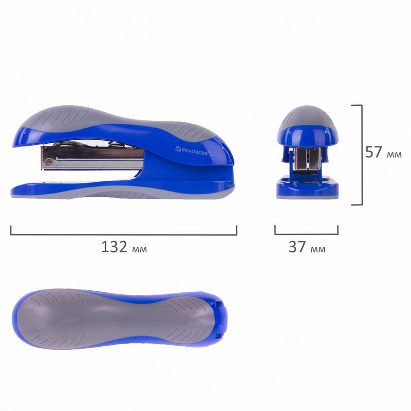 Степлер №24/6, 26/6 BRAUBERG