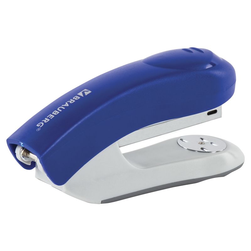 Степлер №24/6, 26/6 BRAUBERG "Original", до 25 листов, синий