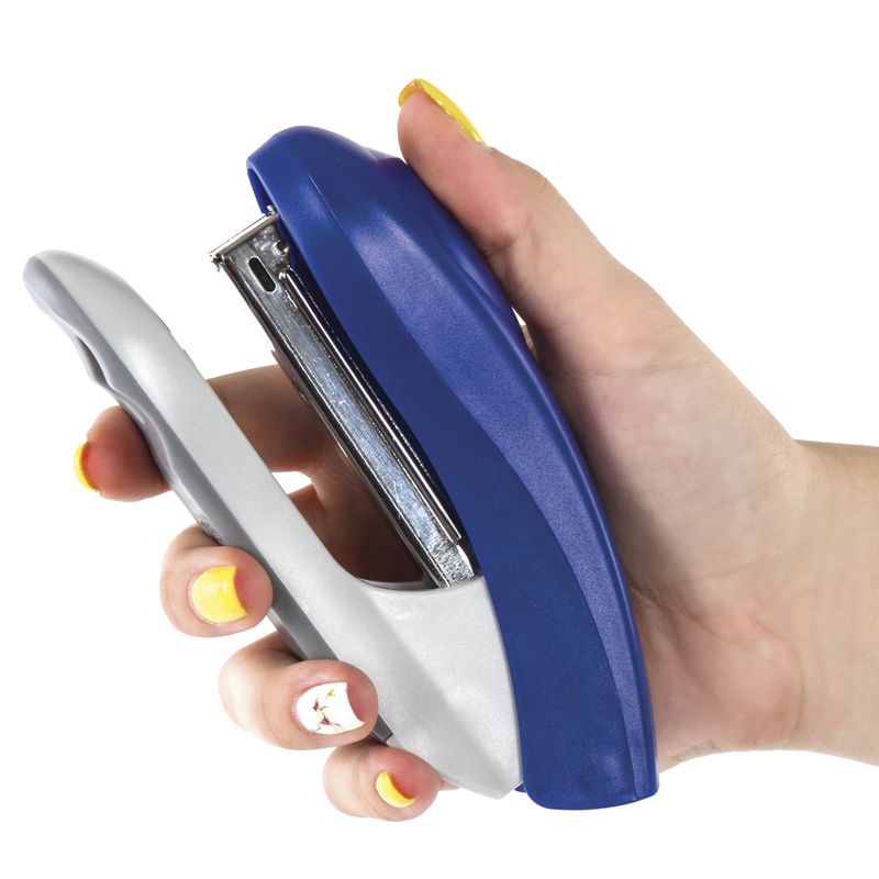 Степлер №24/6, 26/6 BRAUBERG "Original", до 25 листов, синий