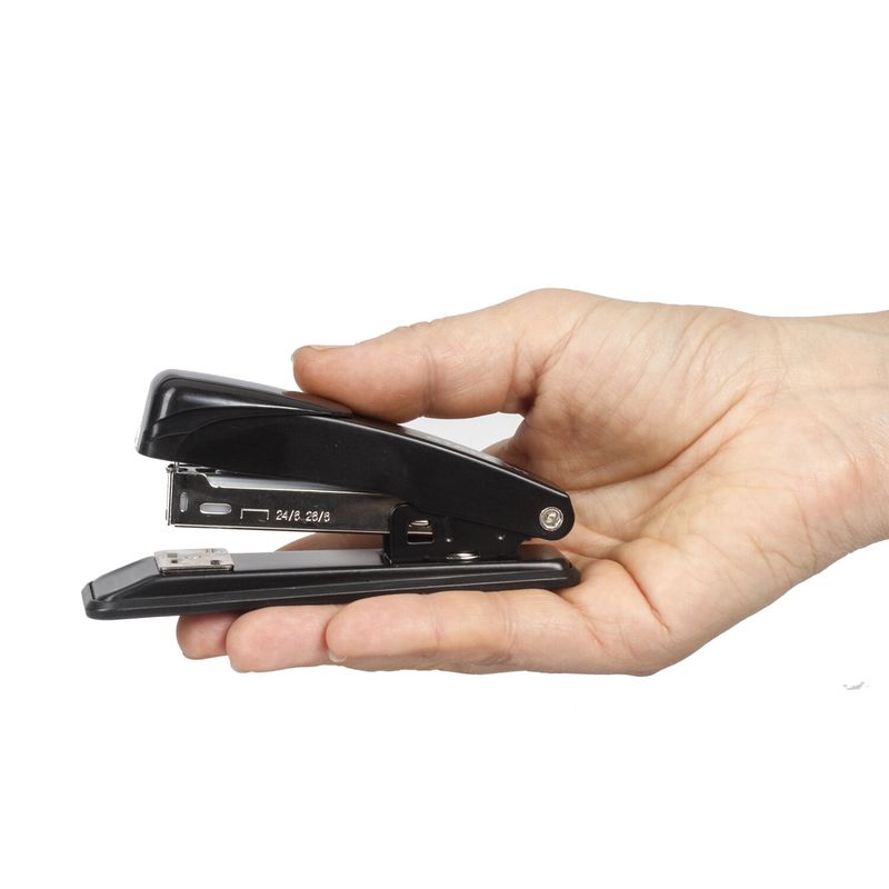 Степлер №24/6, 26/6 металлический STAFF "Manager", до 20 листов, черный