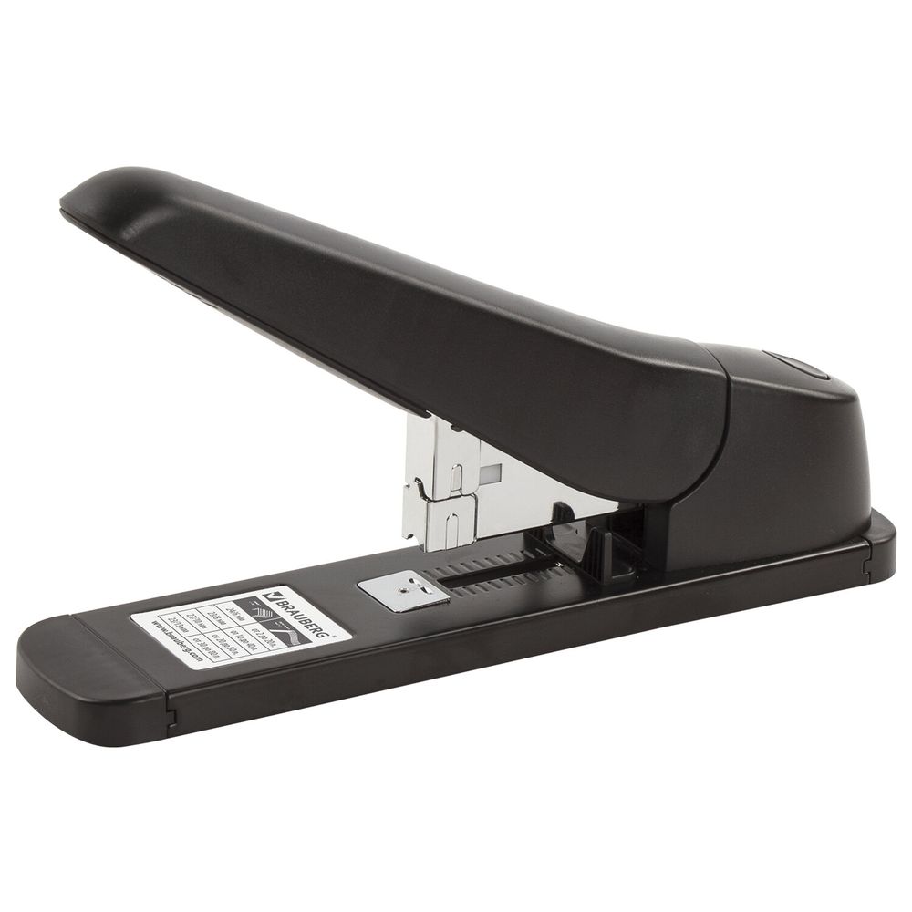 Степлер МОЩНЫЙ №24/6-23/13 BRAUBERG "Heavy duty MX", до 80 листов, черный