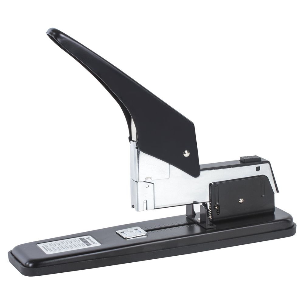 Степлер МОЩНЫЙ №24/6-23/24 металлический BRAUBERG "Heavy duty", до 200 листов, черный