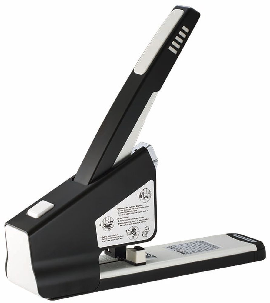 Степлер мощный Kw-Trio 050LX 23/6 23/8 23/10 23/13 23/15 23/17 23/20 23/23 (200листов) снижение усилия черный 100скоб металл коробка