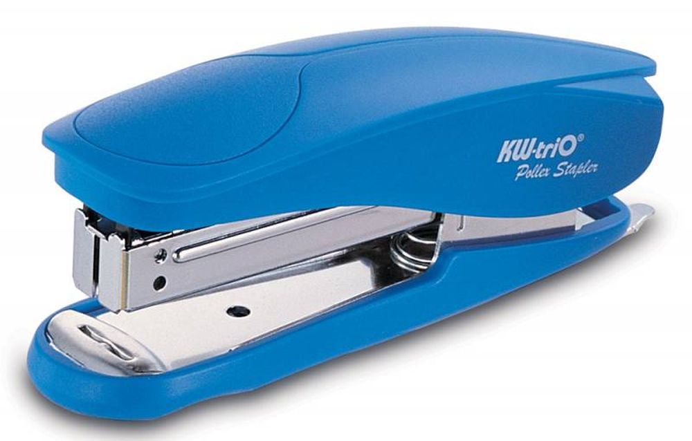 Степлер Kw-Trio 05566 Half-strip Pollex 24/6 26/6 (20листов) встроенный антистеплер ассорти 105скоб