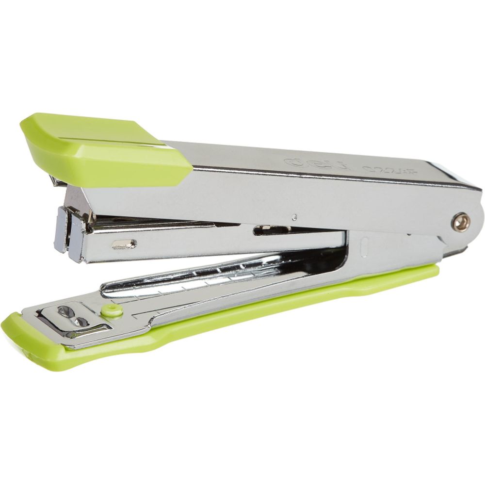 Степлер Deli Essential N10 до 15 листов, антистеплер, полипропил.уп., ассорти