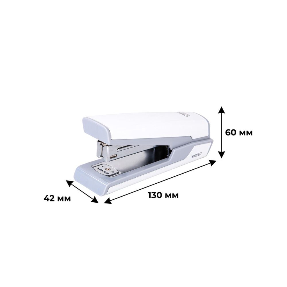 Степлер Deli Exceed E0462(N24/6-26/6)до 25 л,энергосберегающий, пластик,ассорти