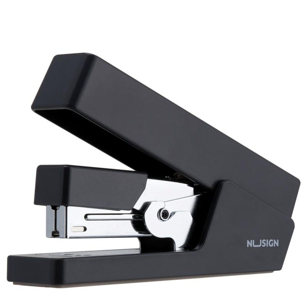 Степлер Deli NuSign ENS081(24/6-26/6)до 25л,энергосберегающий, пластик,серый