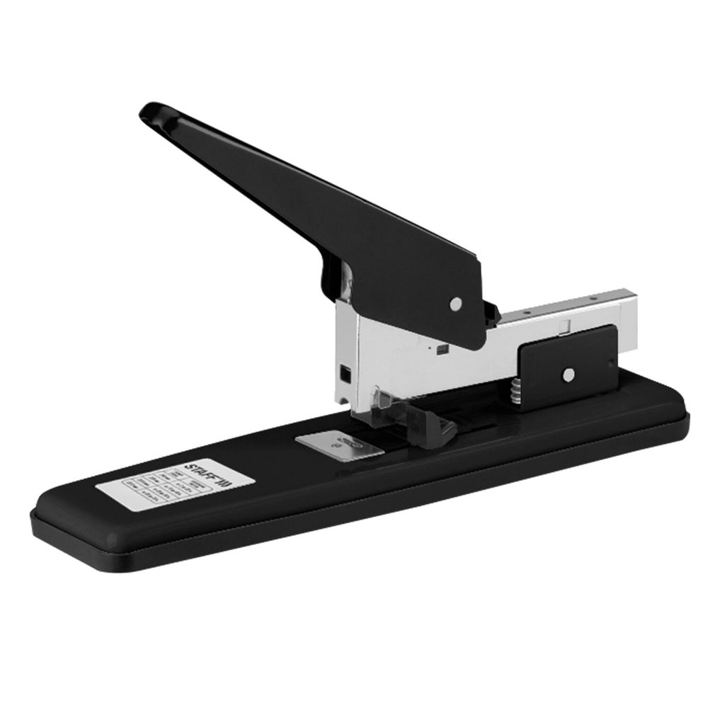 Степлер МОЩНЫЙ №24/6-23/13 металлический STAFF "Manager", до 70 листов, черный