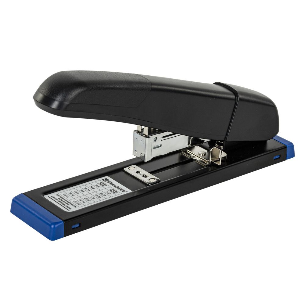 Степлер МОЩНЫЙ до 100 листов BRAUBERG "Heavy Duty Extra", скобы № 24/6-23/13