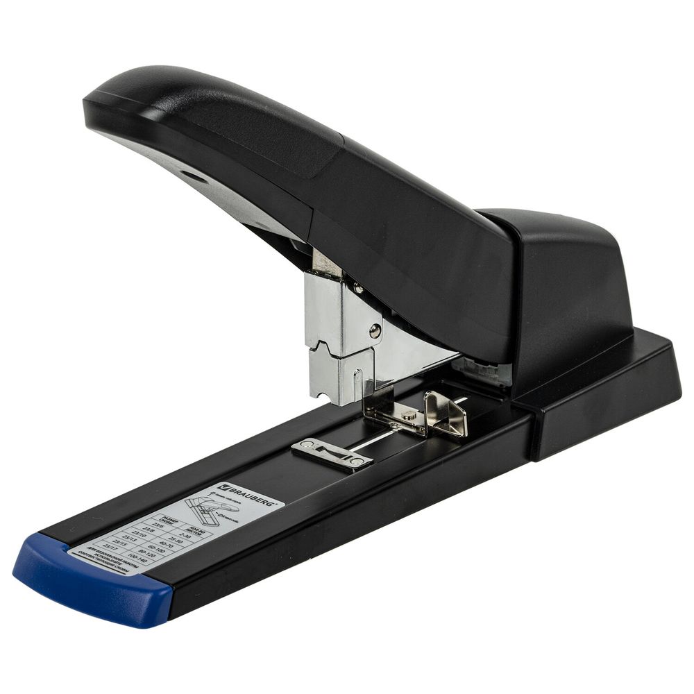 Степлер МОЩНЫЙ до 140 листов BRAUBERG "Heavy Duty Extra", скобы № 24/6-23/17