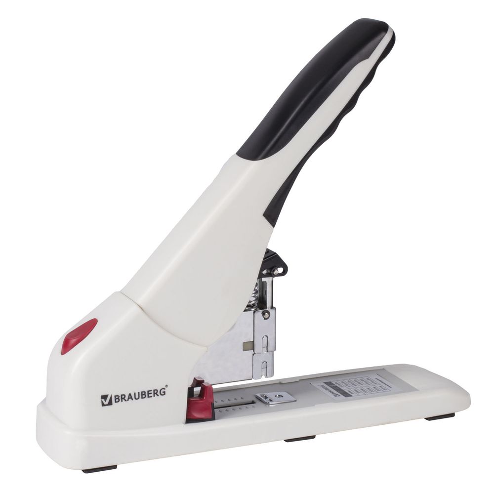 Степлер ЭНЕРГОСБЕРЕГАЮЩИЙ МОЩНЫЙ №24/6-23/17 BRAUBERG "Easy Press", до 120 листов, БЕЗ УСИЛИЙ