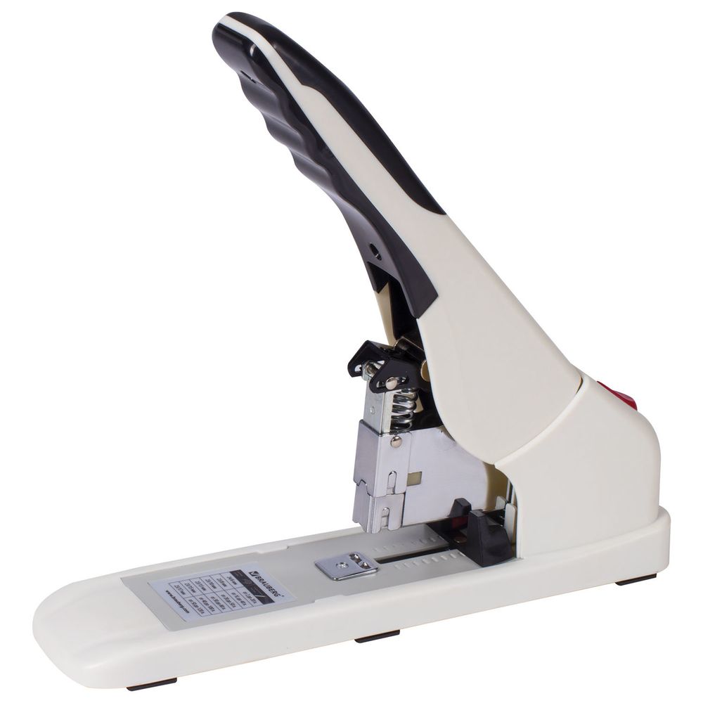 Степлер ЭНЕРГОСБЕРЕГАЮЩИЙ МОЩНЫЙ №24/6-23/17 BRAUBERG "Easy Press", до 120 листов, БЕЗ УСИЛИЙ