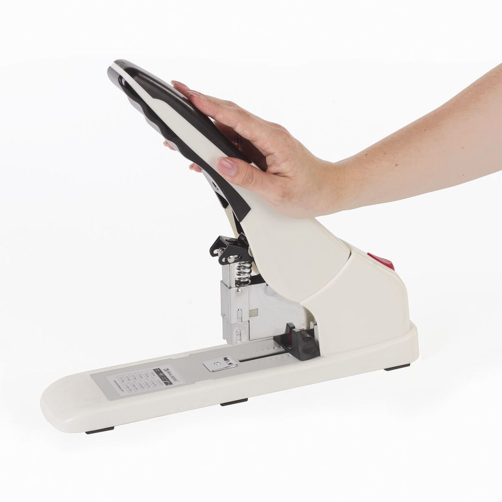 Степлер ЭНЕРГОСБЕРЕГАЮЩИЙ МОЩНЫЙ №24/6-23/17 BRAUBERG "Easy Press", до 120 листов, БЕЗ УСИЛИЙ