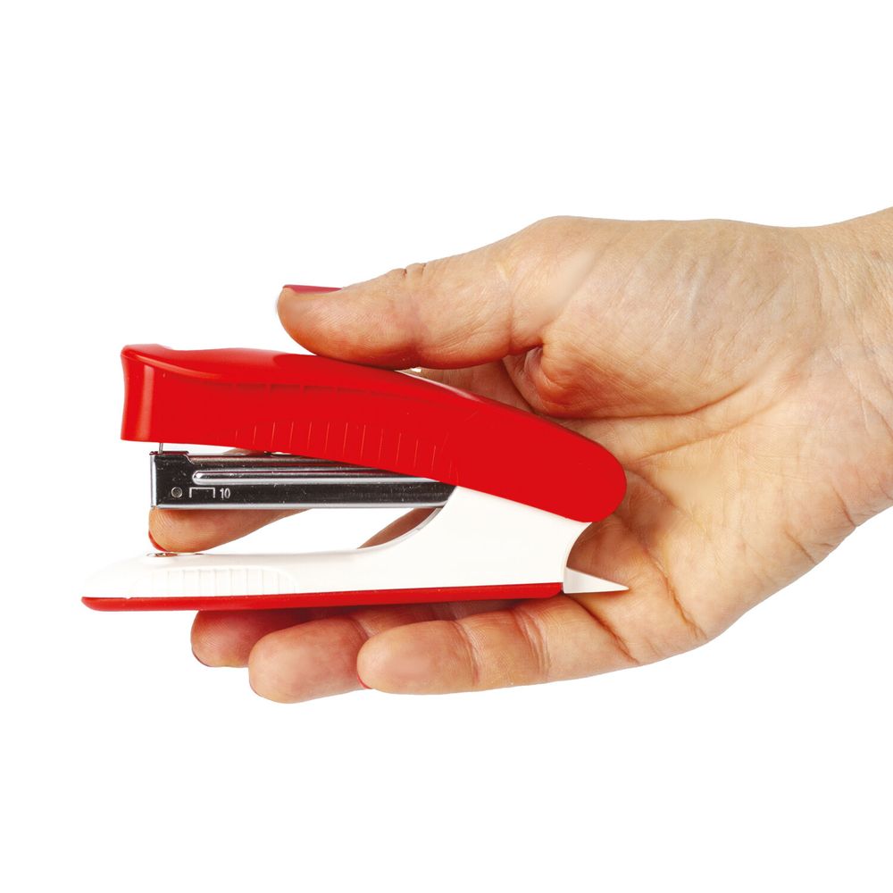 Степлер №10 BRAUBERG "METROPOLIS", до 20 листов, с антистеплером, ассорти