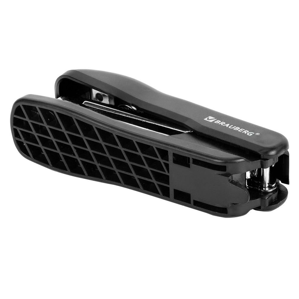 Степлер №10 BRAUBERG "SX-19", до 12 листов, с антистеплером, черный