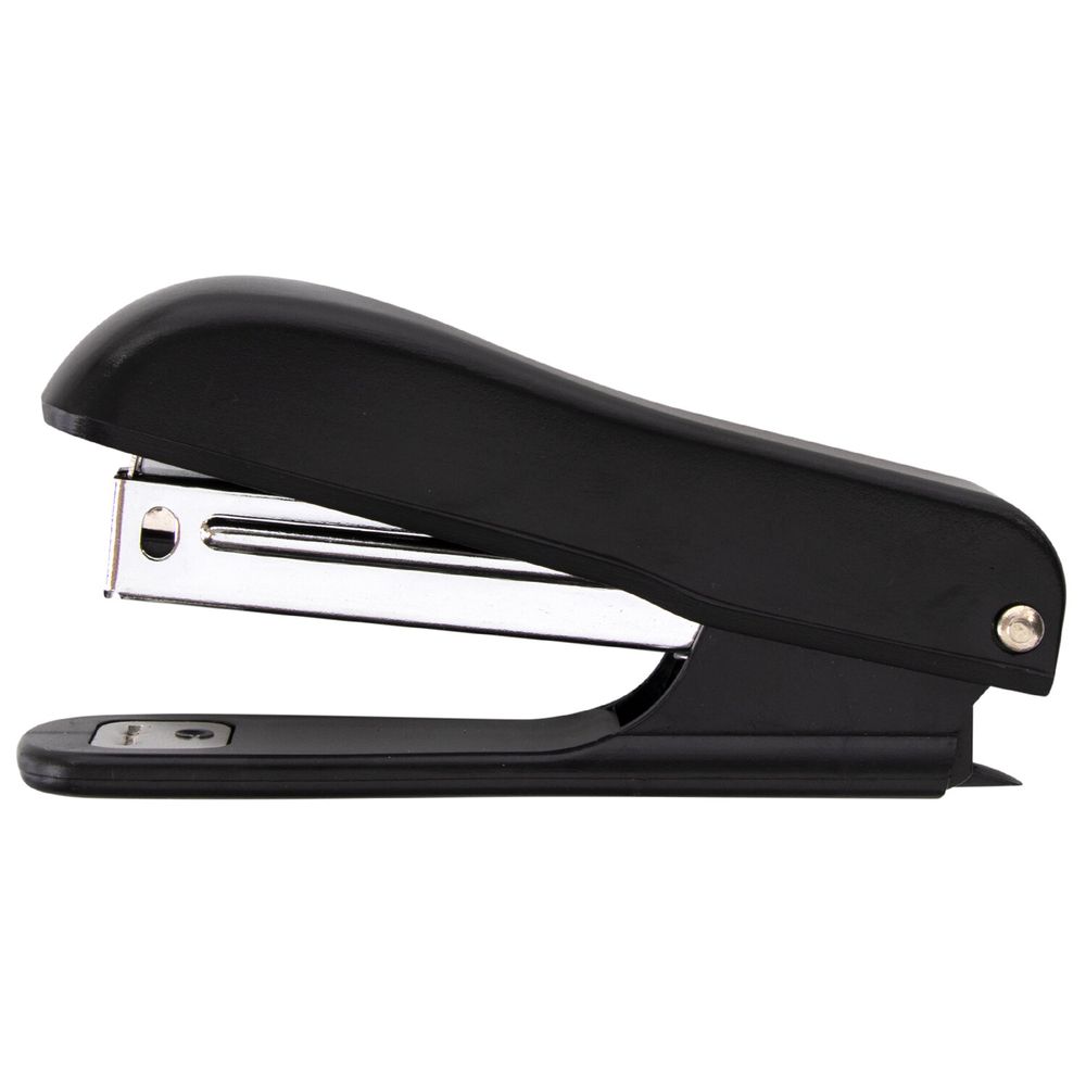 Степлер №10 STAFF "Profit", до 12 листов, с антистеплером, черный