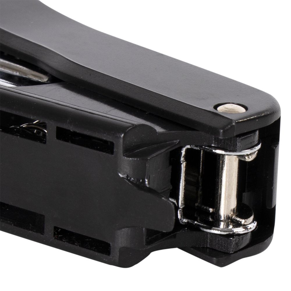 Степлер №10 STAFF "Profit", до 12 листов, с антистеплером, черный