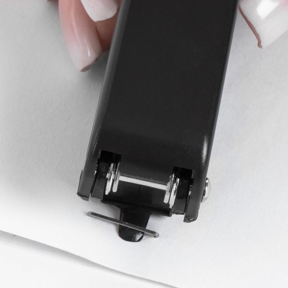 Степлер №10 STAFF "Profit", до 12 листов, с антистеплером, черный