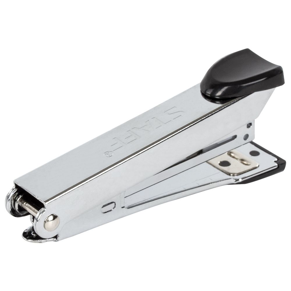 Степлер №10 металлический STAFF "Manager", до 18 листов, с антистеплером, черный