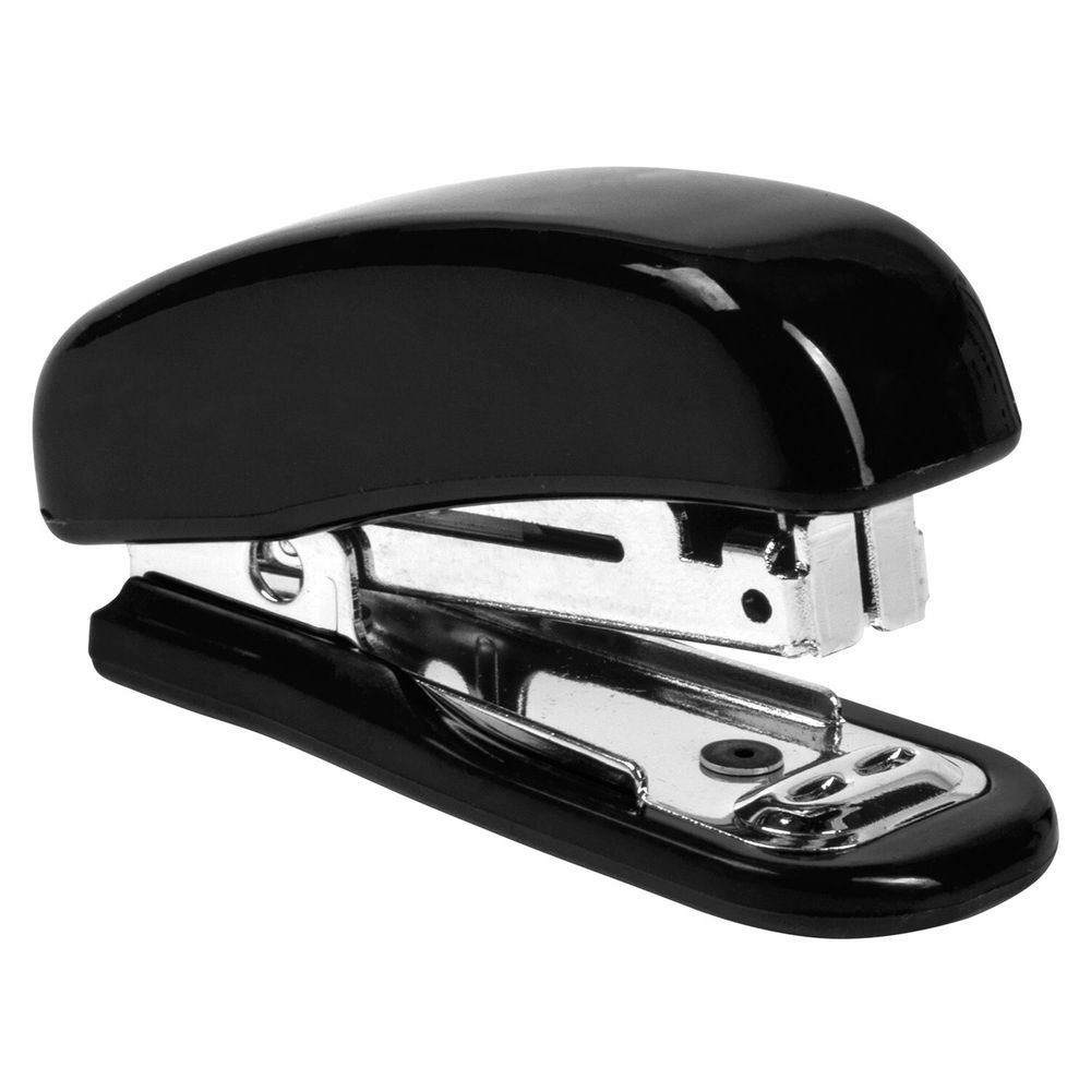 Степлер №10 МИНИ BRAUBERG "Classic", до 12 листов, с антистеплером, черный