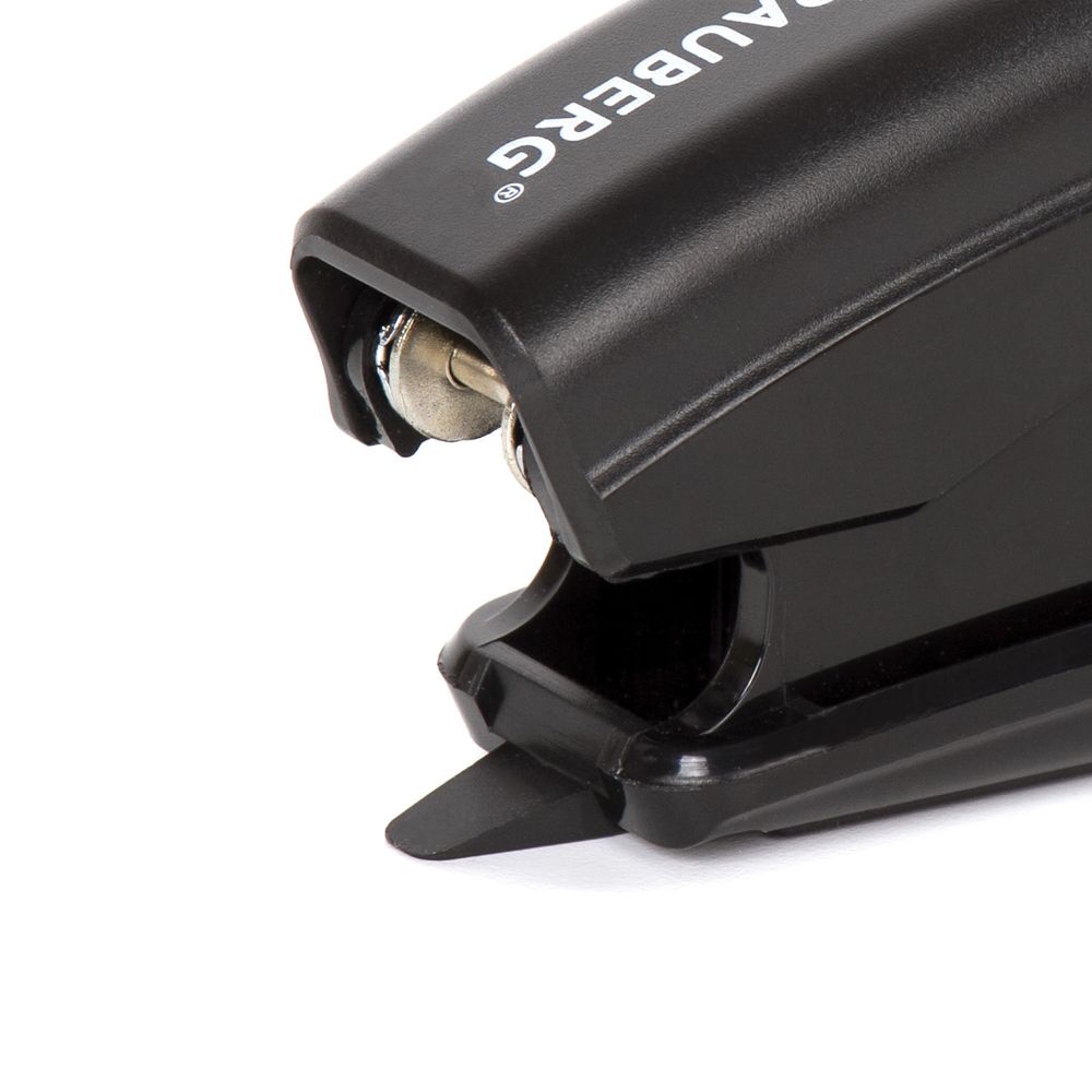 Степлер №24/6, 26/6 BRAUBERG "Black Jack", до 20 листов, антистеплер, черный